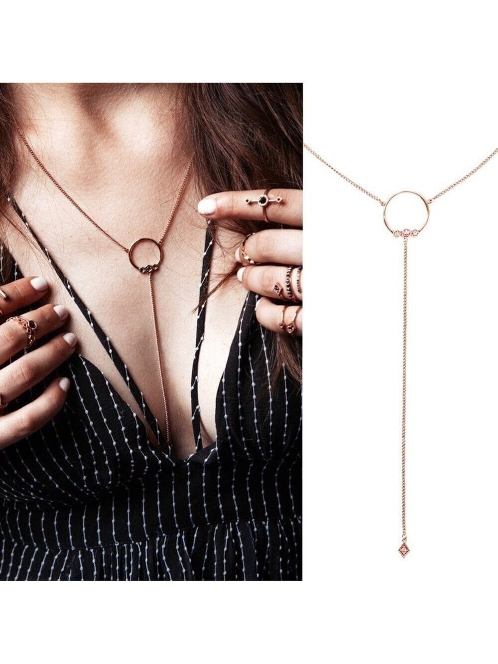 Luv AJ Full Bloom Lariat Necklace